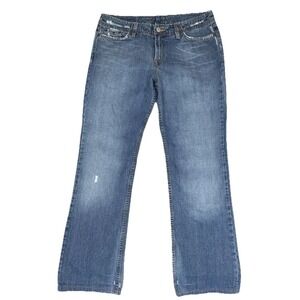 Vintage Y2K Lucky Brand Jeans Womens 8/29‎ Blue Dungarees Bootcut Mid Rise 33x31